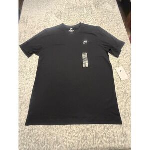 Nike Mens The Nike Tee Black Short Sleeve T-Shirt Size M